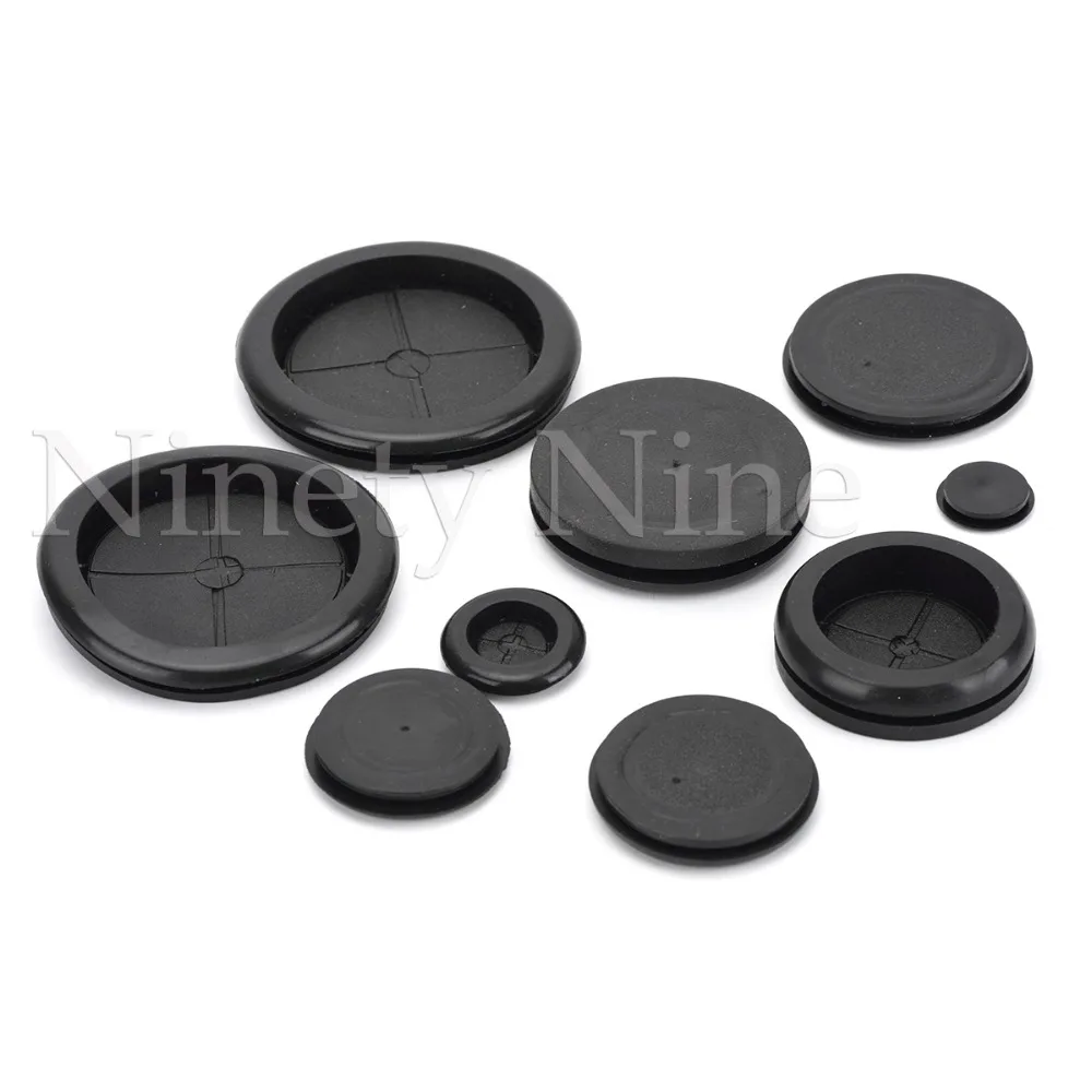 5pcs Wire washers Black Rubber 45mm Dia Simple Side washers