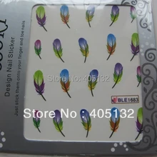 BLE1676-1686,, 20 листов/партия, смешанный перо, переводная наклейка для воды