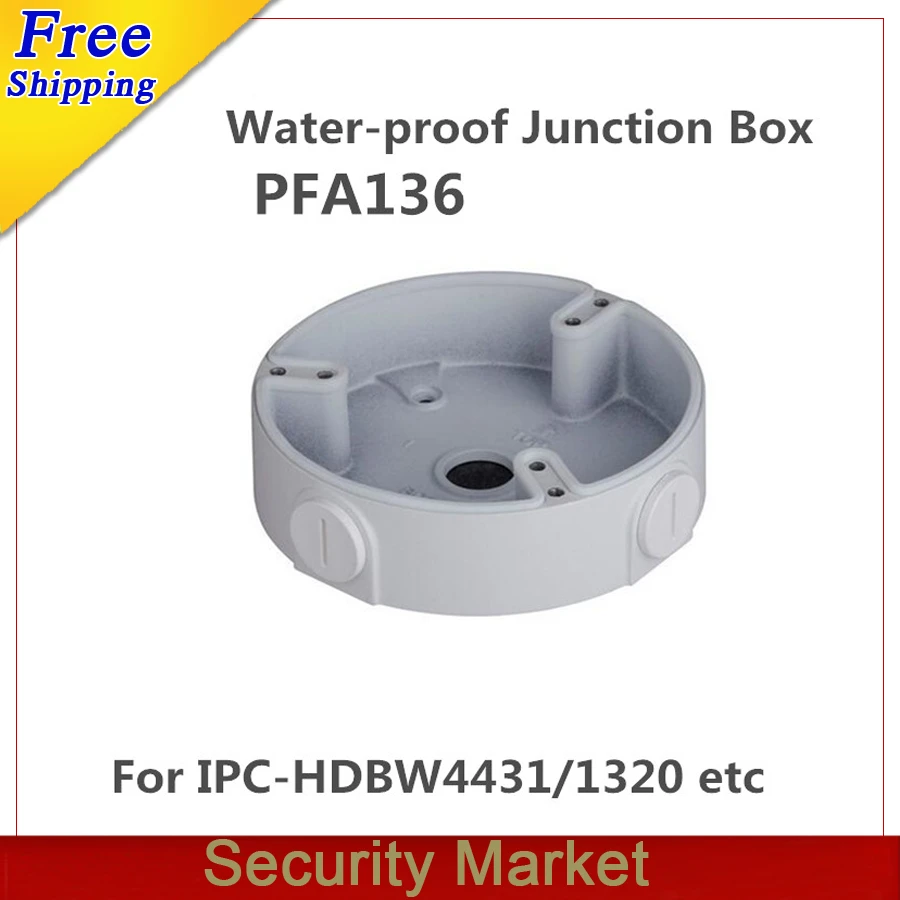 

Original water-proof Junction Box PFA136 Accessories Aluminum camera bracket mount PFA136 for IPC-HFW4431R-Z HFW4431C-A