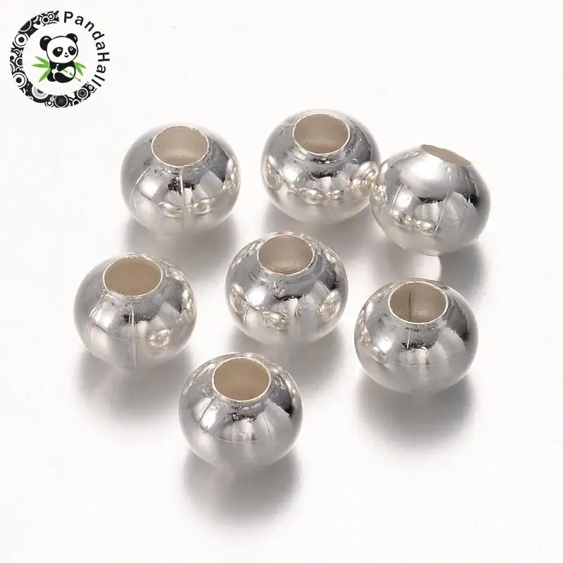 

Iron Spacer Beads, Round, Silver Color, 8mm, hole: 2.5~3mm