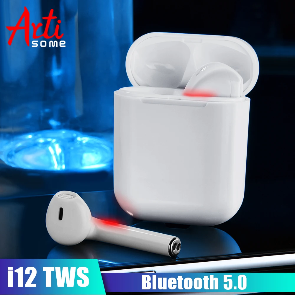 

Artisome i12 TWS Wireless Bluetooth Earphones Touch Control Headphones Bluetooth Headset Earphone For Headphone PK i10 TWS i7S