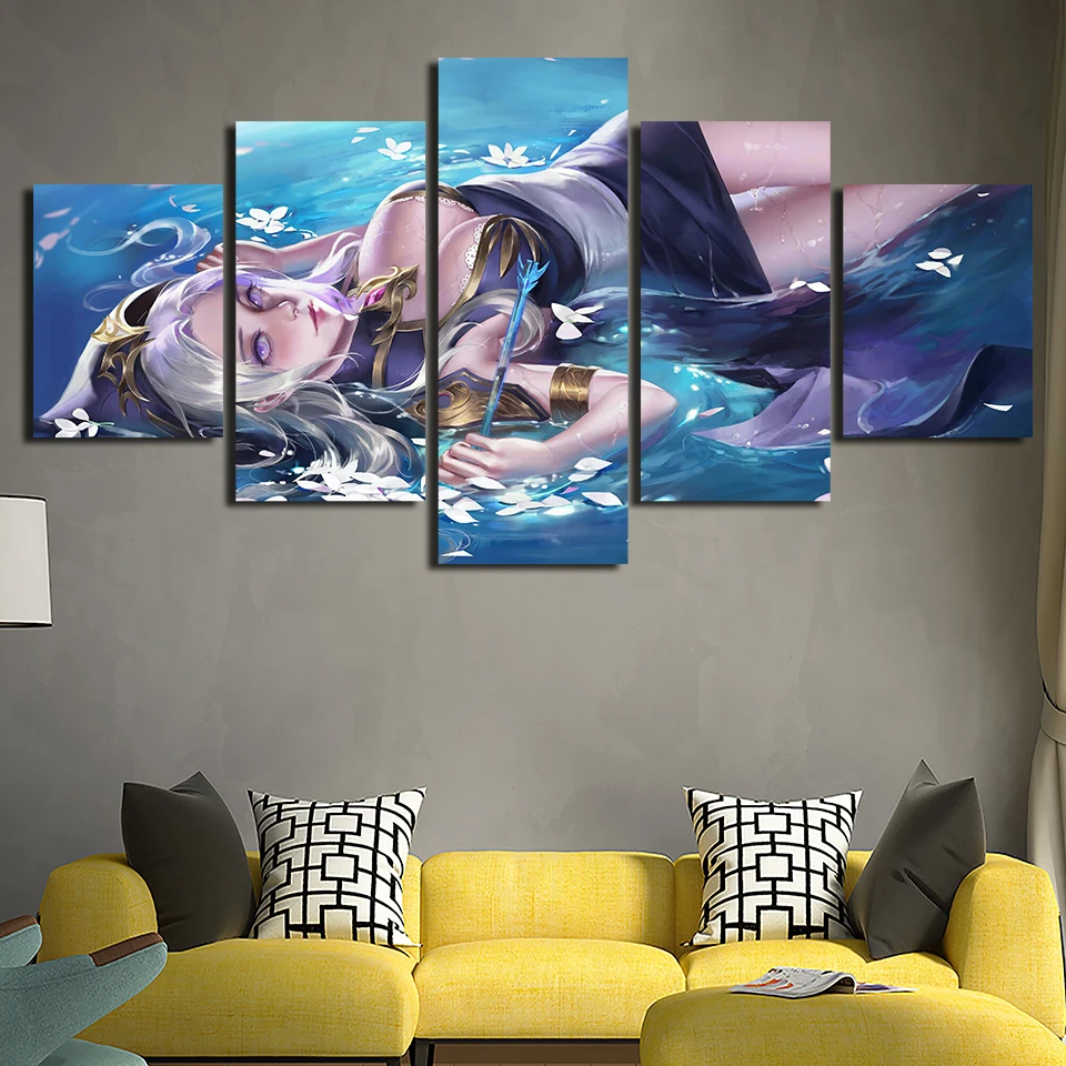 Chinese Painting Scenery 5 piece HD Poster Art Wall Home Decor Canvas Print