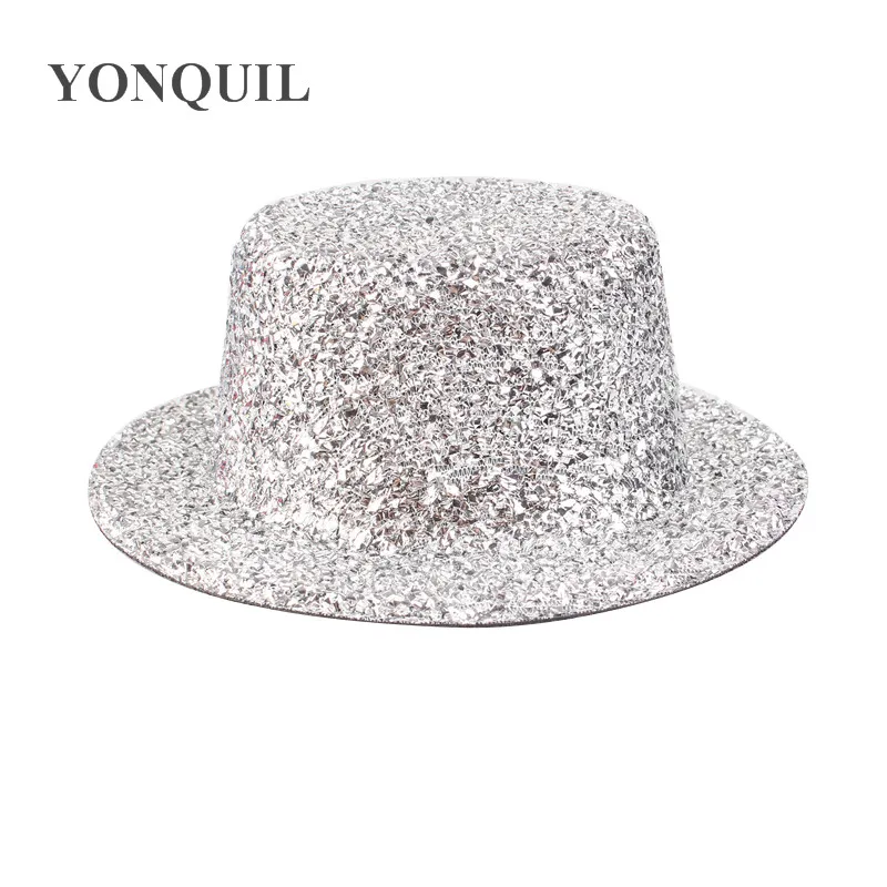 5,"(13 см) 11 цветов BLINGBLING mini top вуалетки шляпы женские вечерние шляпы, аксессуары для волос DIY 12 шт./лот MH008