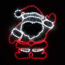 28 Inch LED Yard Santa Lighting Outdoor Santa Decorations Santa Christmas Outdoor Lights Santa Claus Yard Decorations
