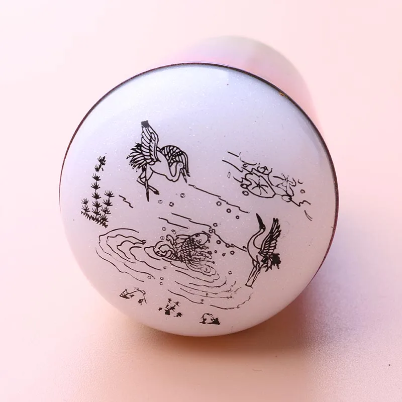 

1pcs Nail Art Soft Jelly Stamper Nail Art Stamp Polish DIY Tools Starry Sky white black Colors Metal Handle Nail Stamper