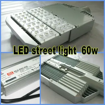 

Outdoor led street lights 60w Outdoor lighting garden Cree led Meanwell Driver Waterproof IP65 Warm/natural white/Cold White