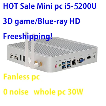 Kaufen Intel Broadwell I5 5200u/5250u Intel HD Graphics 5500 Fanless I5 Mini Pc Windows 7 Win8 Win10 VGA HDMI Mini Nettop Htpc