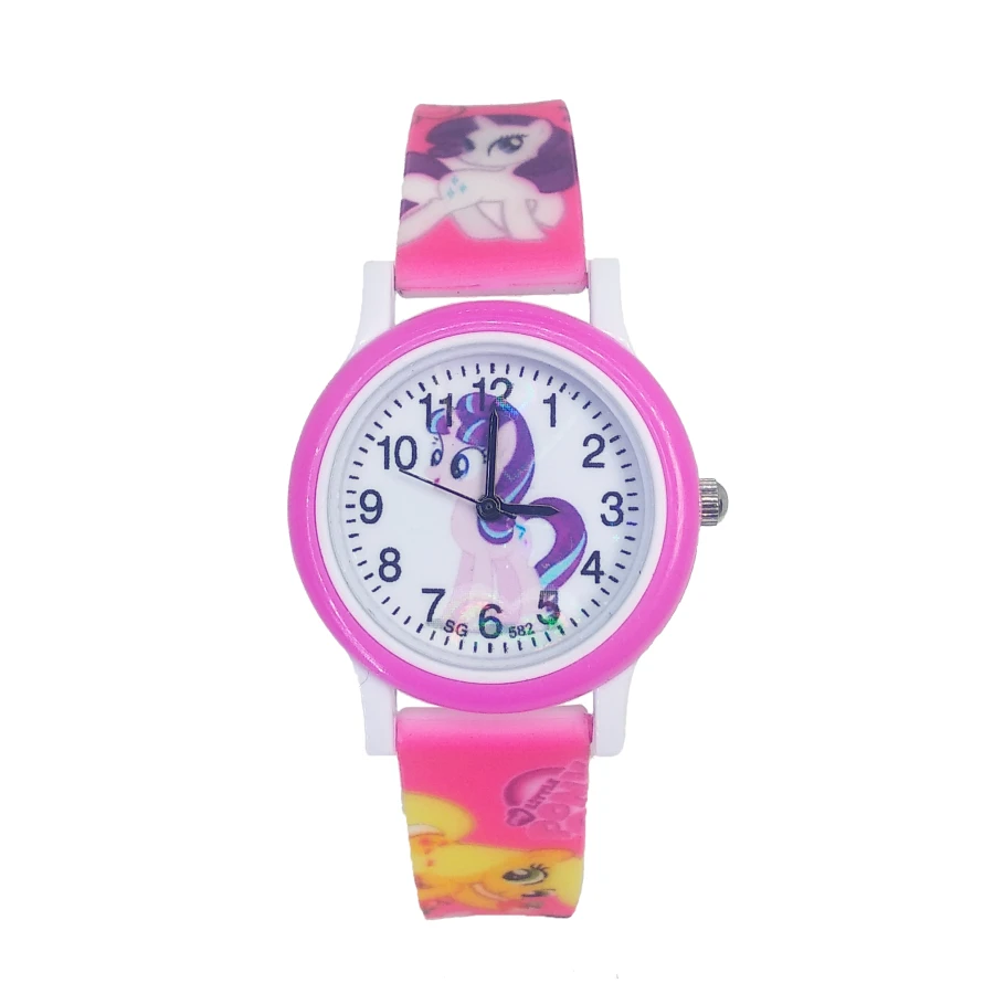 Unicorn Design Cartoon Fashion Pony Watch Children Girls Students Quartz Kids Watches for Party Gifts Relogio Kol Saati Clock