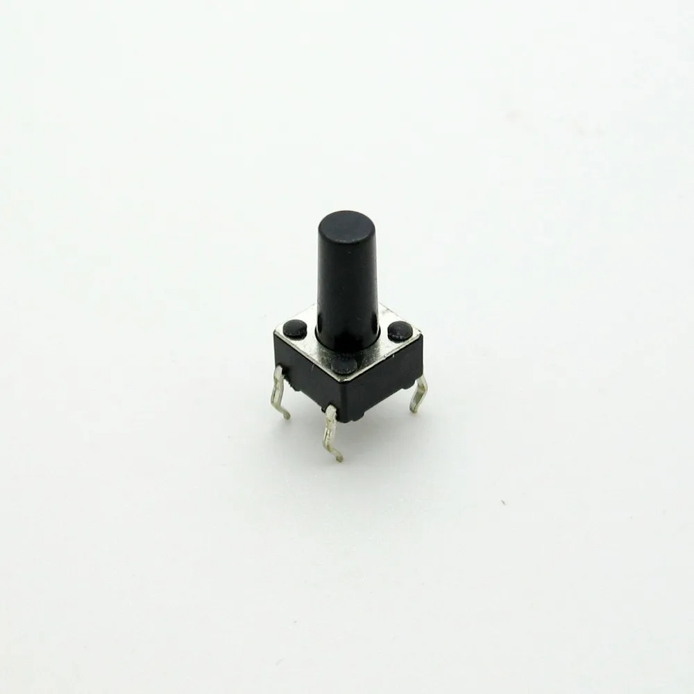 

100 шт. 6x6x12 мм Мгновенный тактовый кнопочный переключатель PCB 4 Pin DIP