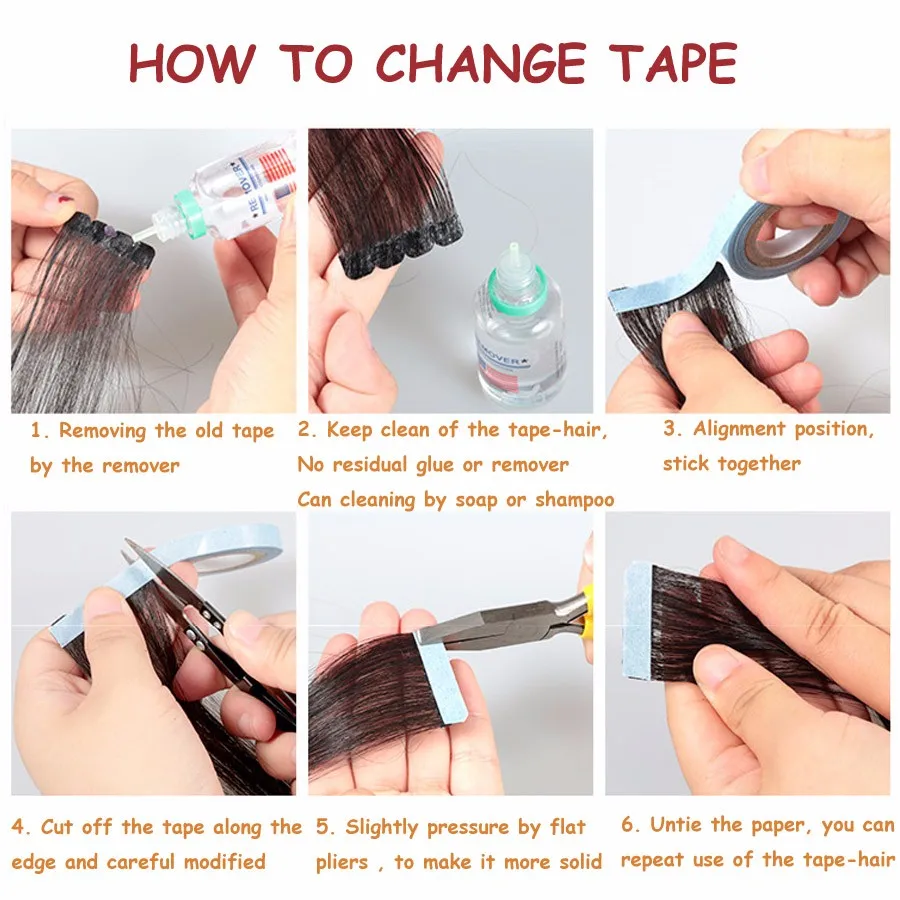 2017 New 3M Double Sided Adhesive Tape Strong Waterproof Glue For Hair Extensions Super Quality Hair Tape For Pu Skin Weft