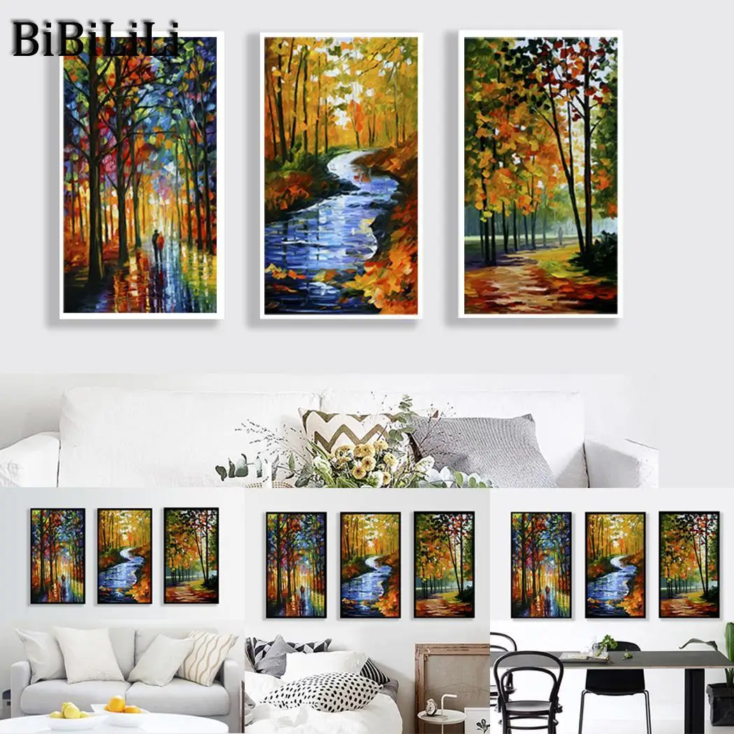 

Multicolor Square Home Painting Home Frameless Painting Printed etc Colorful Beautiful Hotel Oil Decorations Leaf