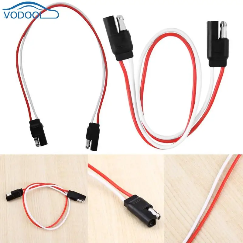 VODOOL 38 см/1 25 фута 2 контактный вилка SAE прицеп Удлинительный кабель жгут проводов