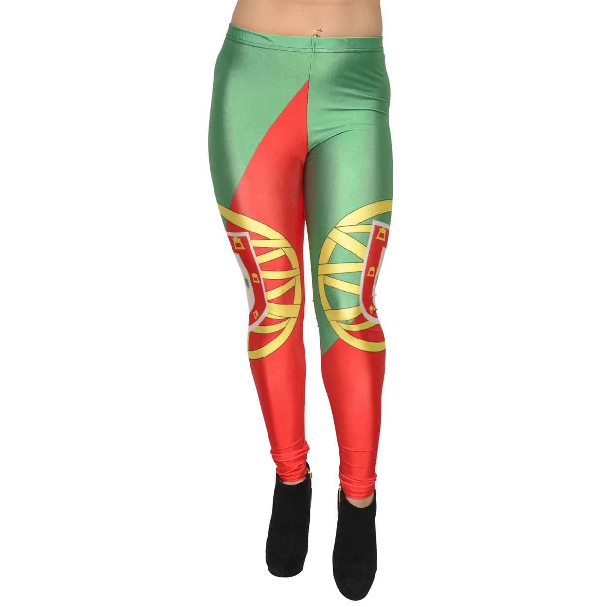 Women's Portugal Flag FIFA Cup Leggings Medium (1)
