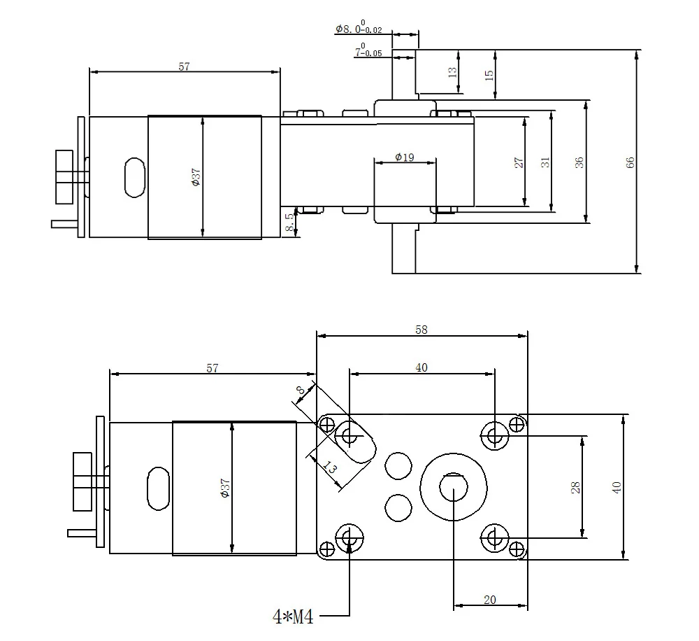 Bringsmart 5840-555B червь Шестерни мотор кодировщик с двигателем переменного тока 12 V-24 V высокий крутящий момент 2,5-60 кг с встроенной функцией спуска затвора Реверсивный для автоматизации проекта