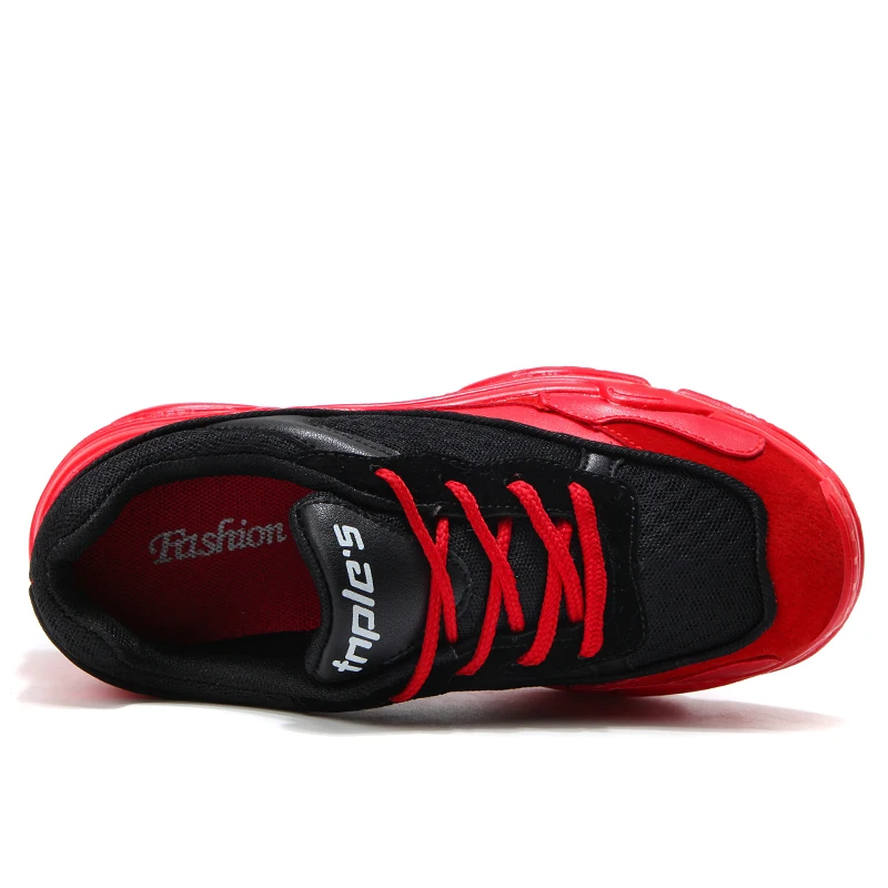 Popular Style Women Sneakers Balenciagas Shoes Breathable Sport Running Shoes Rubber Outsole Outdoor Walking Athletic Red Shoe 