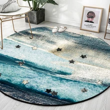 Современные абстрактные коврики для гостиной, круглые коврики с рисунком зыбучего песка, ковры для детской комнаты, Игровая палатка, декоративный стул, Противоскользящий коврик для пола