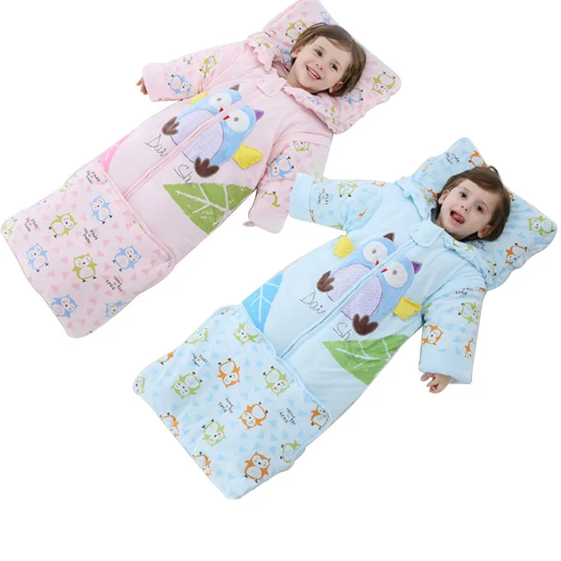 Winter Infant Sleeping Sack Baby Quilts Sleeping Bag For Stroller Blanket Newborn Sleepsacks Warm Muslin Cotton Baby Sleep Nest