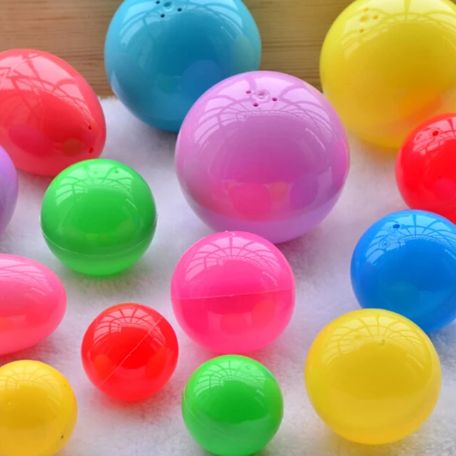 Boule de 9 mm plastique sphère pour jeux. Mini bille colorée. Lot de 6  couleurs