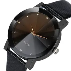 Роскошные черные женские кварцевые часы с кристаллами мужские спортивные наручные часы модные крутые часы Relogio Masculino для дропшиппинг 40Q