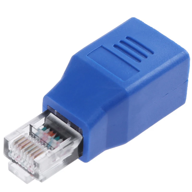 

RJ45 CAT5 Network Ethernet Connector CAT5E Cable Adapter Converter