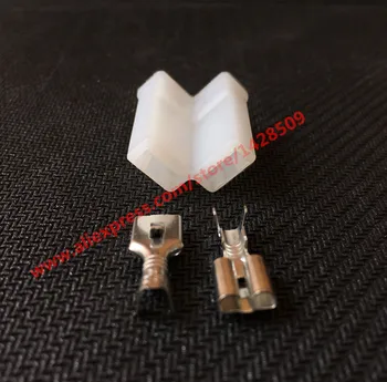 

20 Sets 2 Pin PA66 Auto Connector Fuel Nozzle Plug Housing Connector Electrical Wiring connectors Wire Clip Connector
