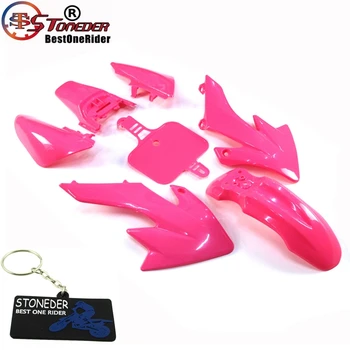 

STONEDER Pink Fairing Plastic Fender Kit For CRF50 XR50 70 cc 90cc 110cc 125cc 140cc 150cc 160cc Piranha SSR Thumpstar Stomp SDG
