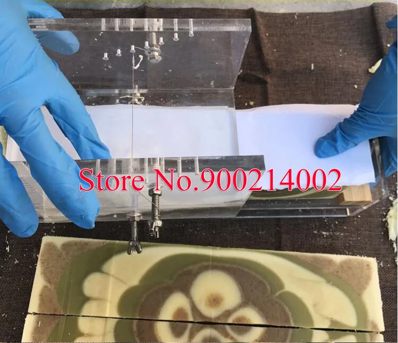 

High Quality Thickening Practical Acrylic Clay Soap Hand Knife String Knife Manual Wire Soap Cutter Soap Making Hand Tool