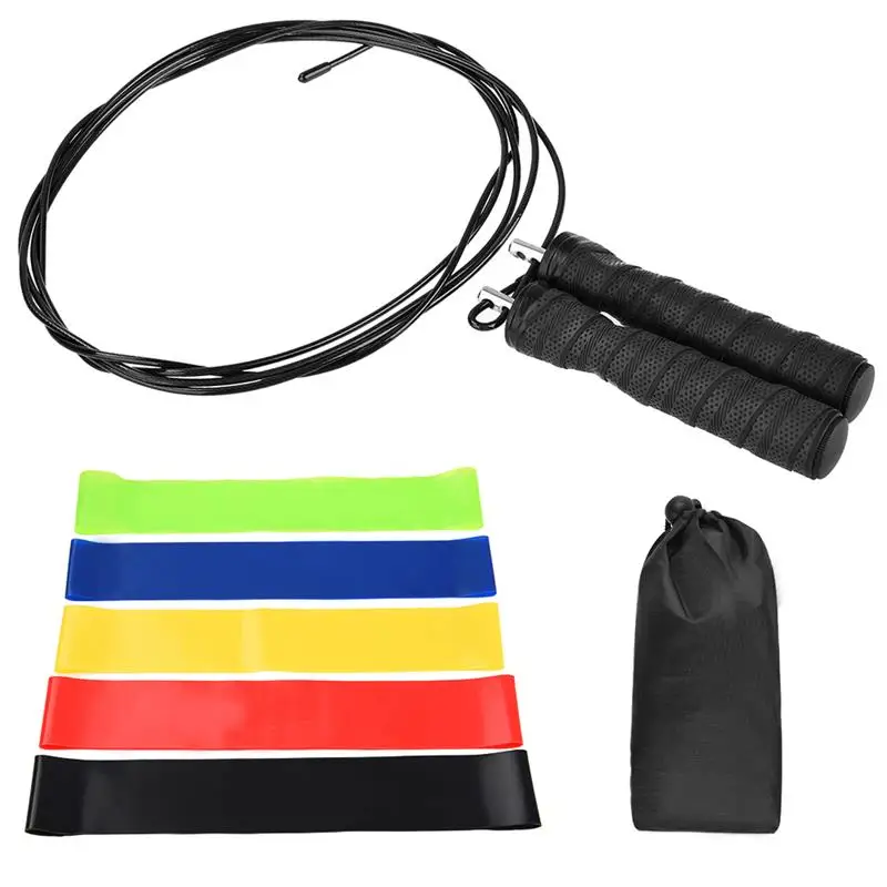 

RUNACC Weighted Jump Rope Steel Wire Jumping Rope Portable Skipping Ropes Adjustable Speed Rope with Steel Bearing Design
