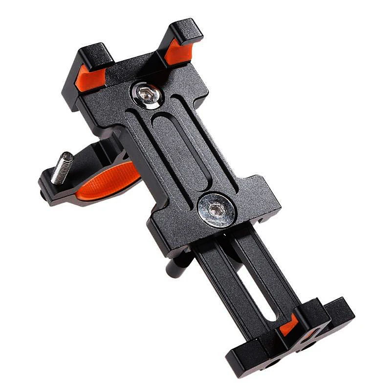 Aluminum Alloy Anti-Slip Mount Bracket Handlebar Clip Stand Bicycle Adjustable Phone Holder for Motorcycle | Спорт и развлечения