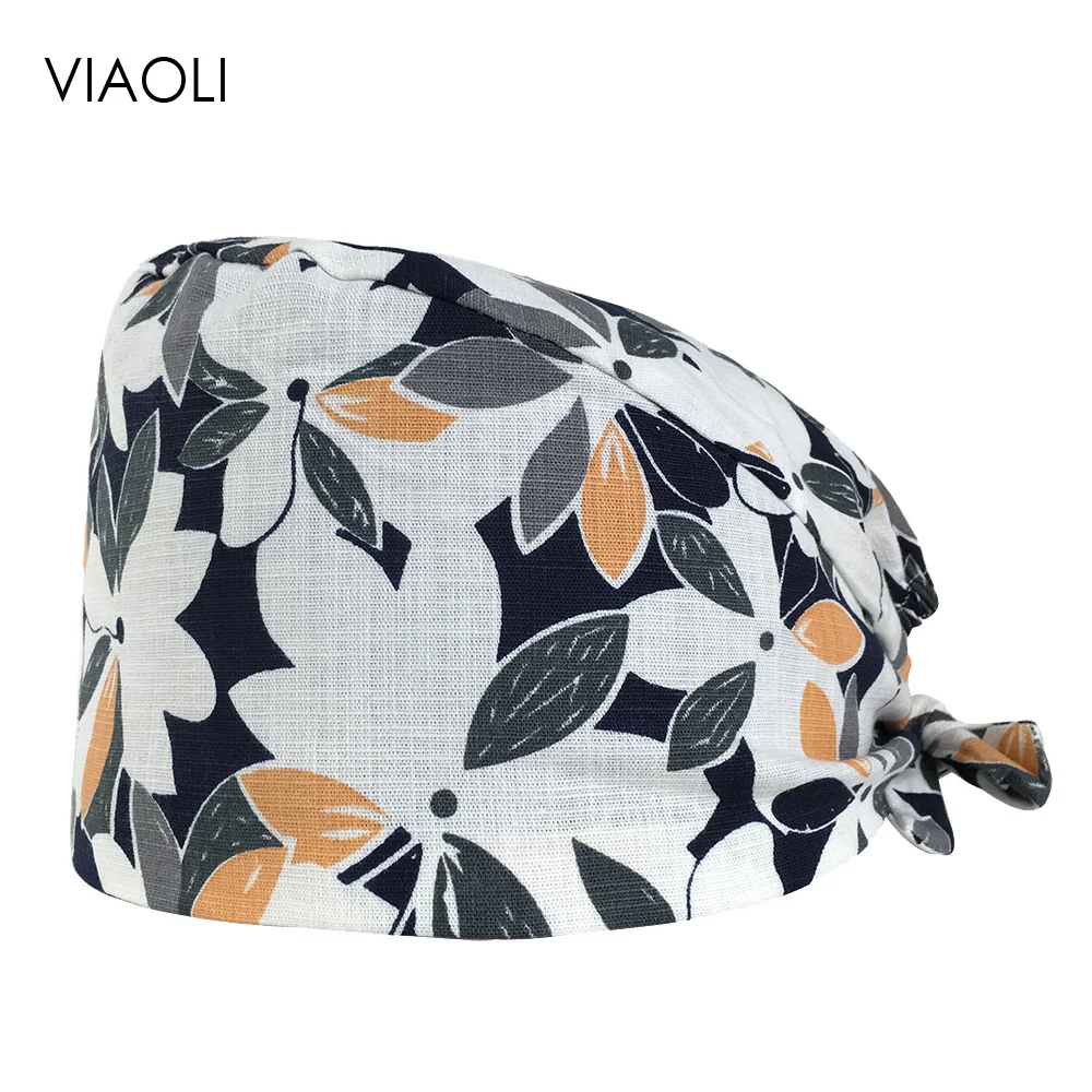 

Unisex adjustable doctor nurse scrub cap Breathable Medical surgical hats dental clinic surgery work hat operating hats mask new