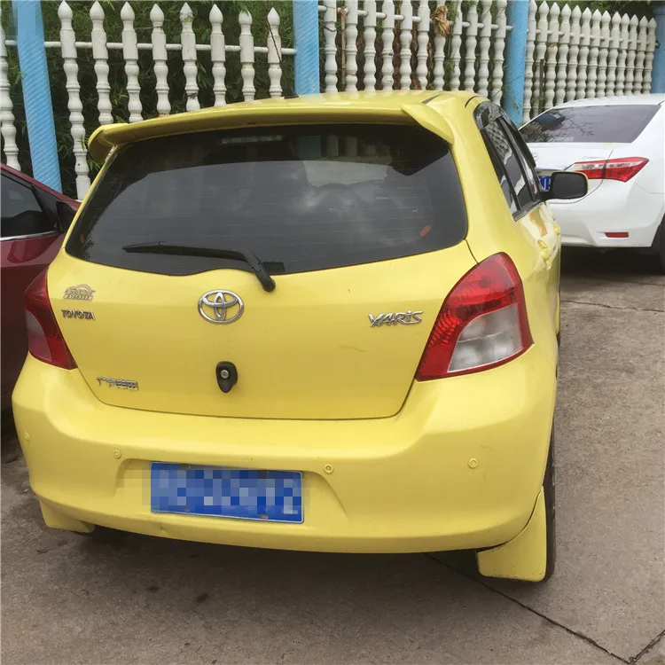 Для Yaris спойлер 2008-2013 Toyota Yaris хэтчбек спойлер YDKD ABS Пластиковый материал заднее крыло автомобиля Цвет задний спойлер