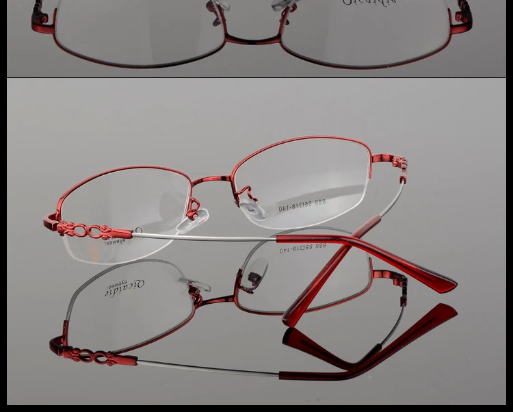BCLEAR, модные женские очки, оправа из сплава памяти, очки, полуоправа, винтажные прозрачные линзы, очки, оптическая оправа для очков