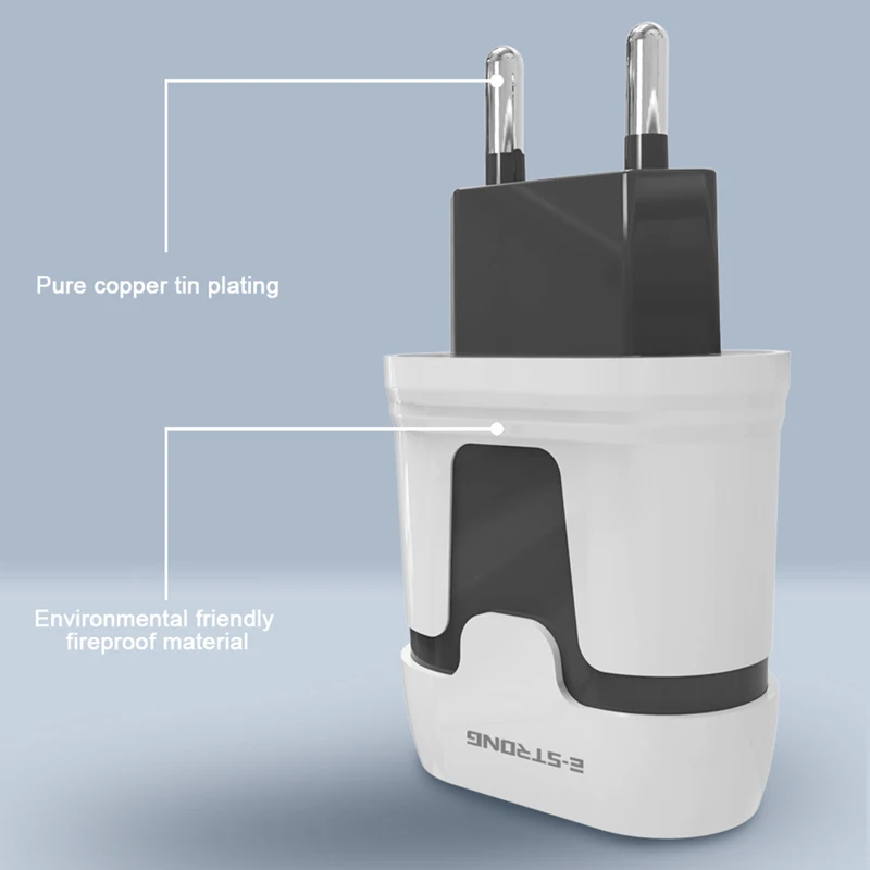 AIXXCO 2.4A LED الاتحاد الأوروبي 2 ميناء شاحن يو اس بي المحمول شاحن USB للهاتف سريع شحن جدار شاحن آيفون x سامسونج 9 s Xiaomi AIXXCO 2.4A LED الاتحاد الأوروبي 2 ميناء شاحن يو اس بي المحمول شاحن USB للهاتف سريع شحن جدار شاحن آيفون x سامسونج 9 s Xiaomi