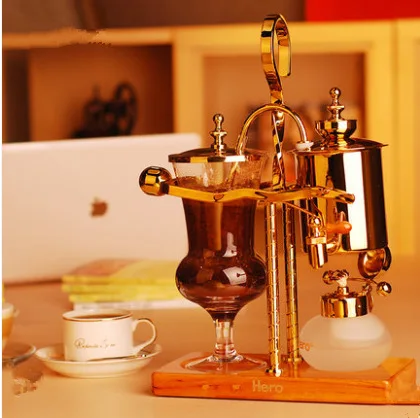 

2019 New design water drop Royal balancing siphon coffee machine belgium coffee maker syphon vacumm coffee brewer