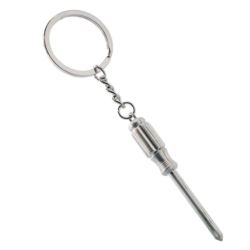

Fashion Creative Mini Hardware Tool Screw Driver Shaped Key Chain Zinc Alloy Keychain Key Ring for Autos Home