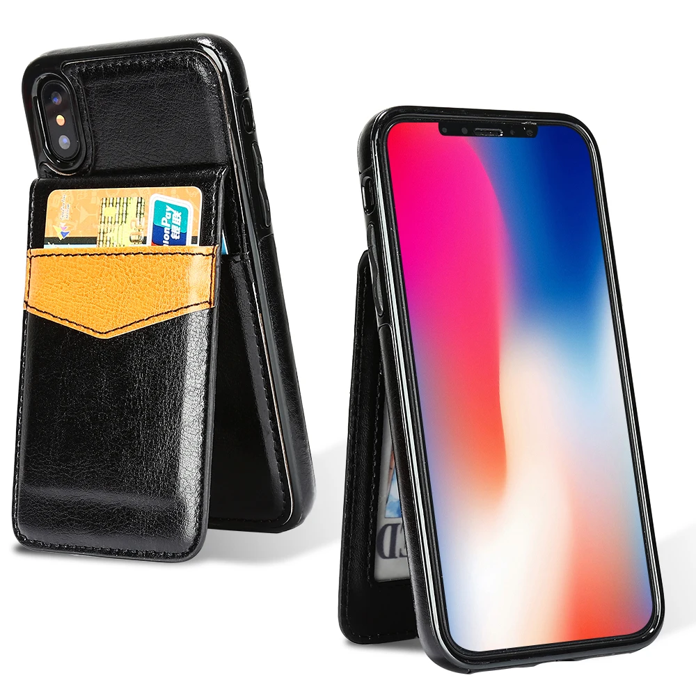 Чехол бумажник HAISSKY для iPhone Xs чехол max xr X 10 роскошный кожаный магнитный держатель