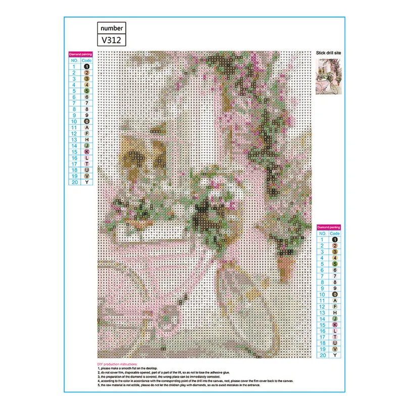 flowers Diy diamond embroidery flower 5D diamond painting modern Floral cross stitch rhinestone painting decor #3A08 (12)