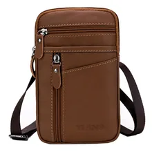 Для мужчин из натуральной кожи Модная Сумка через плечо, сумка на плечо ремень крюк поясная сумка для телефона сигареты визитница, кошелёк, Новинка