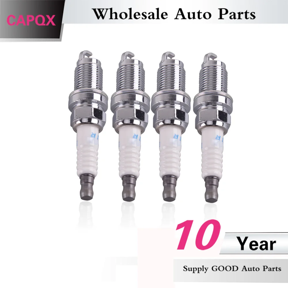 CAPQX 4PCS Iraurita Iridium Spark Plug 9807B 561BW IZFR6K 11S For CIVIC