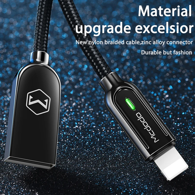 Mcdodo USB кабель для iPhone X Xs Max XR 2.4A Быстрая зарядка USB зарядное устройство кабель для передачи данных для iPhone 8 7 6S Plus USB зарядное устройство Шнур