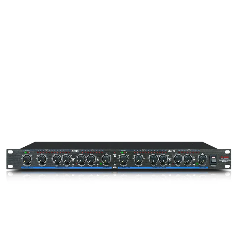 professional grade dual channel compression limiter High precision anti howling stage performance to prevent excessive sig