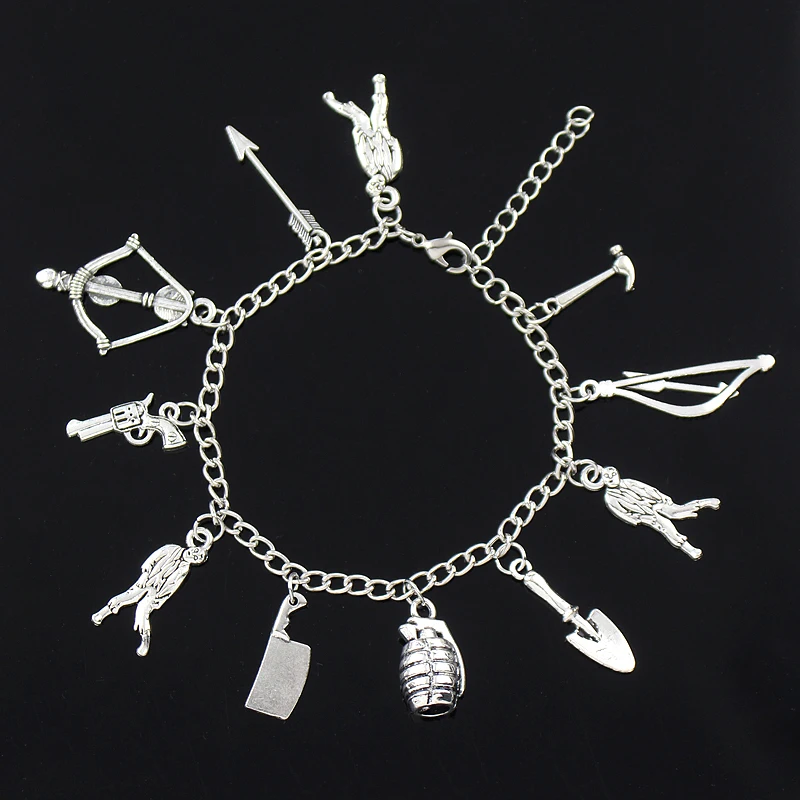 

THE WALKING DEAD FANDOM CHARM BRACELET ZOMBIE APOCALYPSE GET READY BEST QUALITY