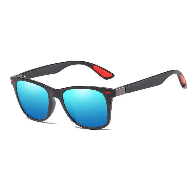 HUHAITANG, роскошные классические Поляризованные солнцезащитные очки, мужские,, уличные, для вождения, солнцезащитные очки, женские, пилот, брендовые, дизайнерские, солнцезащитные очки для мужчин s - Цвет линз: Blue
