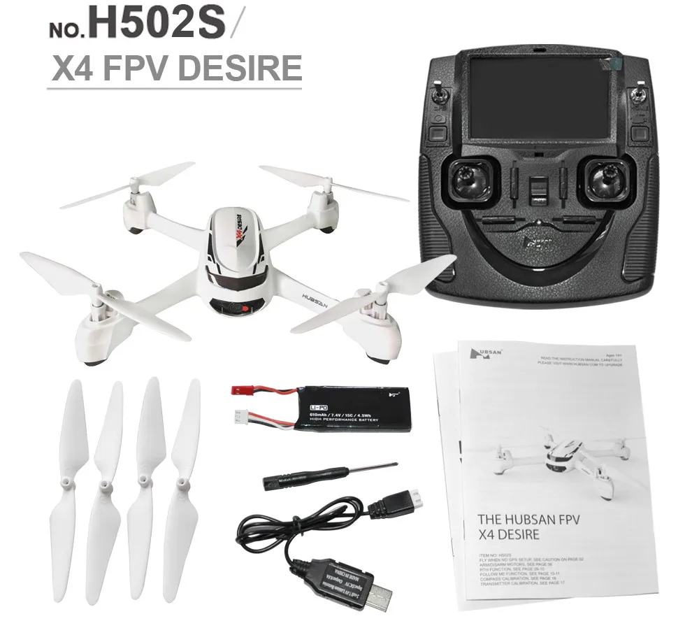 

Hubsan X4 H502S RC Drone 5.8G FPV GPS Altitude Mode RC Quadcopter 720P HD Camera One Key Return With Smart Remote Control