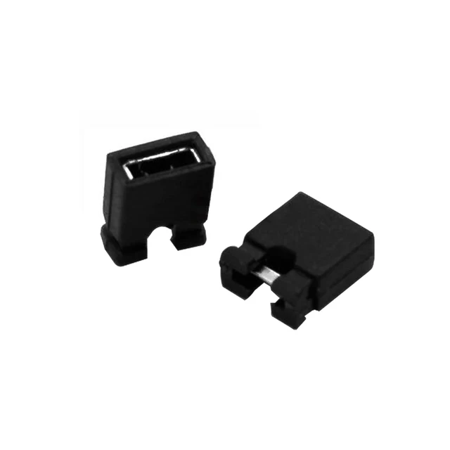 10pcs 2.54mm Pin Header Standard Computer Jumper Blocks Connector 3 1/2