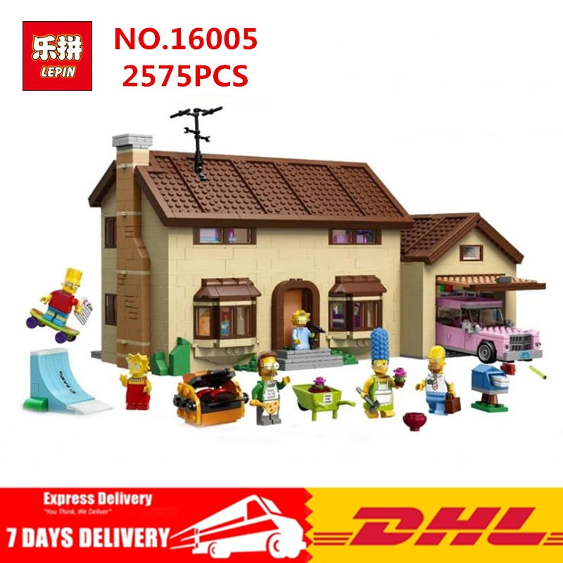 

New LEPIN 16005 2575Pcs the Simpsons House Model Building Block Bricks Compatible 71006 Boy gift legoed