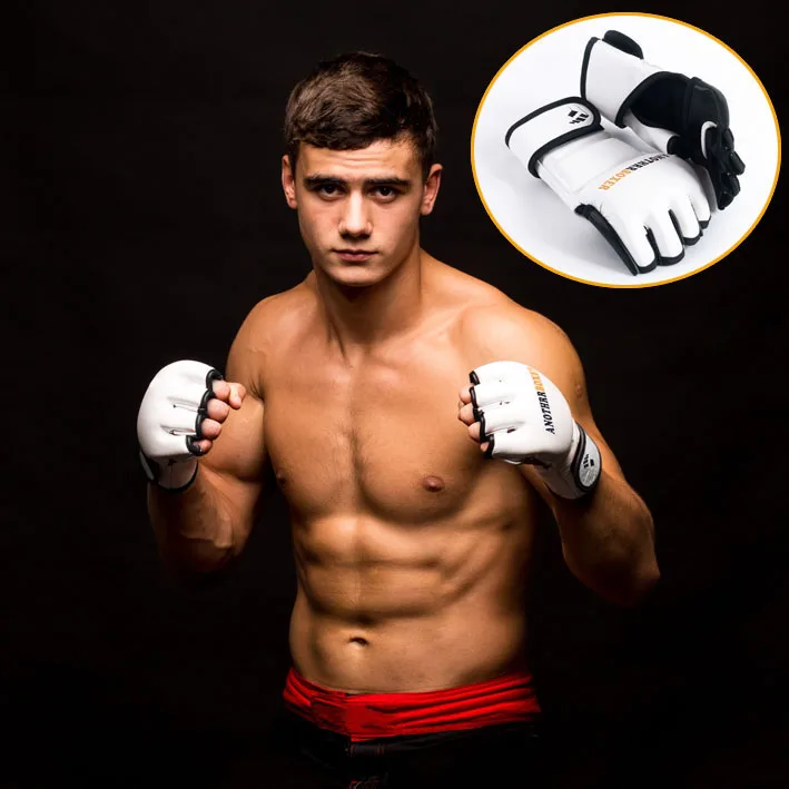 Adult Thick Boxing Gloves MMA Gloves Half finger Sanda Taekwondo Fight