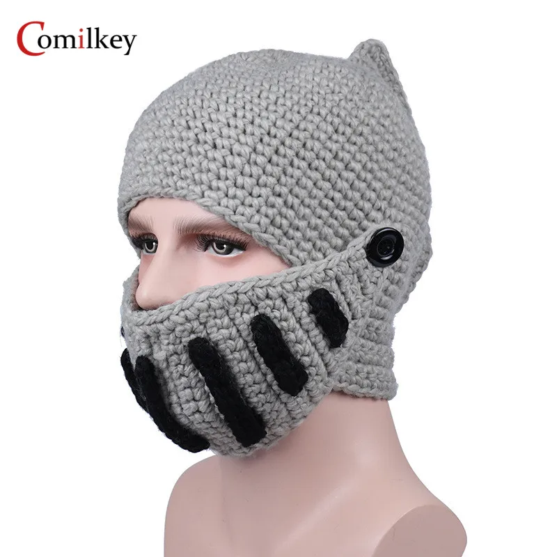 

Windproof Warm Winter Hats Men and Women's Hat Keep Warm Masks Knitting Wool Cat Ear Beanie Skullies Caps Roman style Cool Hat