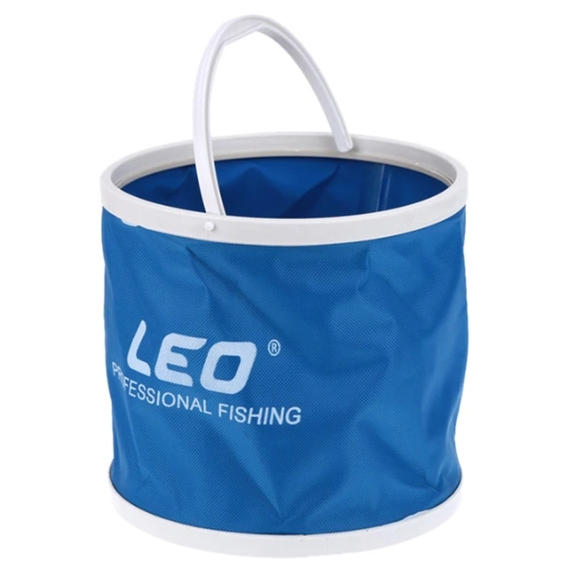US $7.18 LEO Outdoor Canvas Bucket Folding Bucket Portable Camping Hiking Fishing Bucket Fishing Tackle Tool