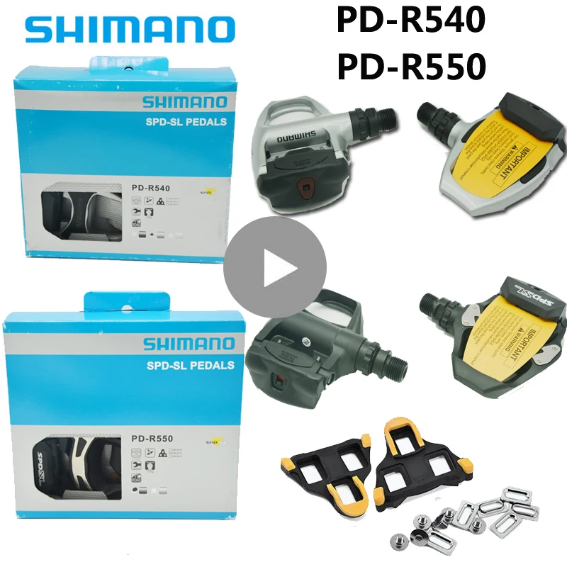 SHIMANO R550 R540 велосипедные педали SPD SL самоблокирующиеся компоненты с